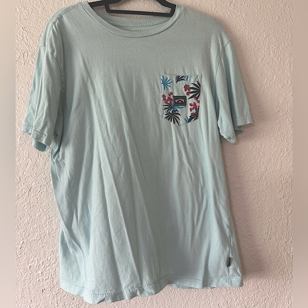 Turquoise Billabong Pocket Tee